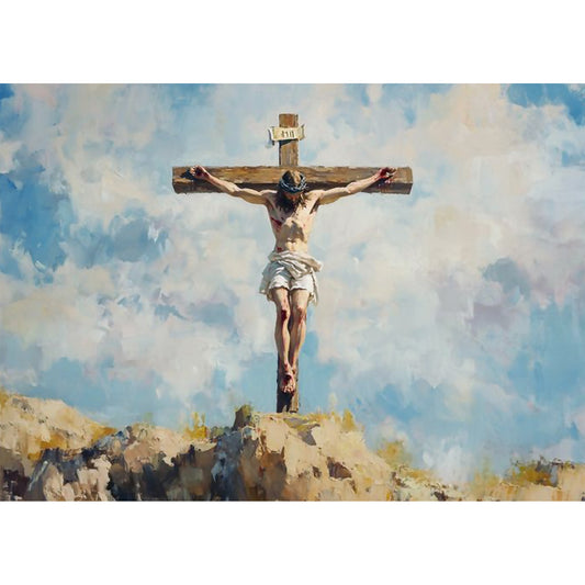 Jesus on the Cross Diamond Painting Kit, Squares Diamonds
