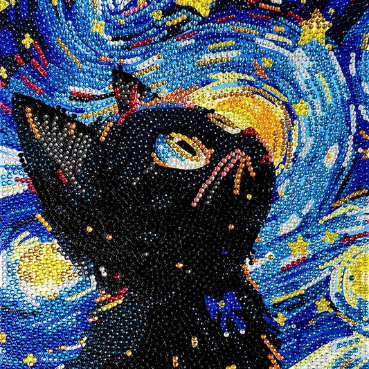 Cat Diamond painting, Crystal Diamond Painting Kit